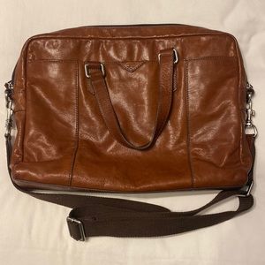 Men’s Fossil Leather Briefcase Messenger Bag